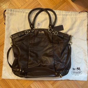 Coach 18641 Madison Leather Lindsey Satchel NWT